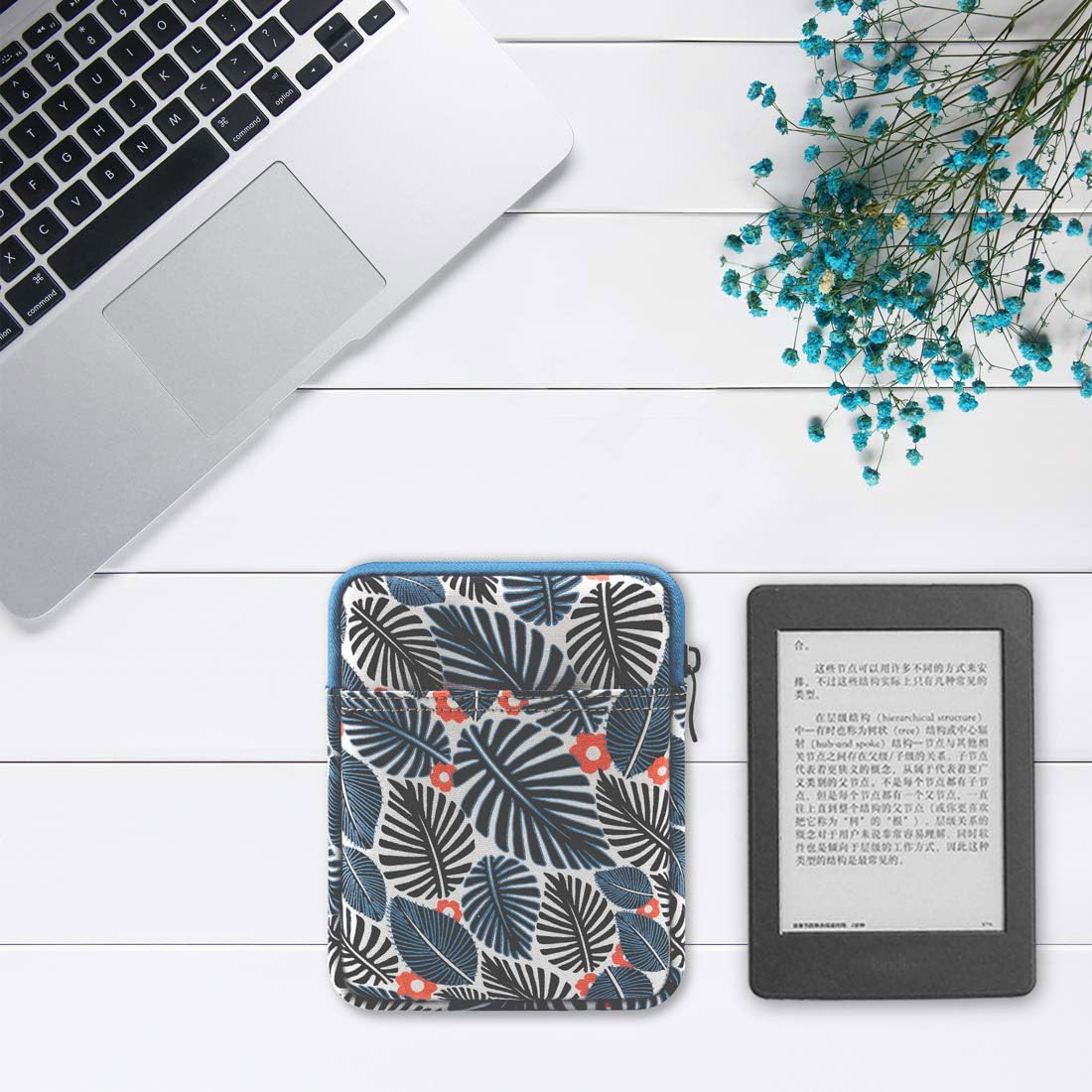Premium 6-7 Inch Ereader Tablet Protective Sleeve Case Bag - Lightweight Cover Pouch for Kindle, Kobo & Nook - Perfect for Travel, Commuting & Home Reading