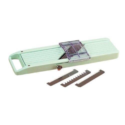 Benriner Japanese Mandoline Slicer for Vegetables & Fruits - Green | Perfect for Salad Prep, Garnishing & Healthy Cooking
