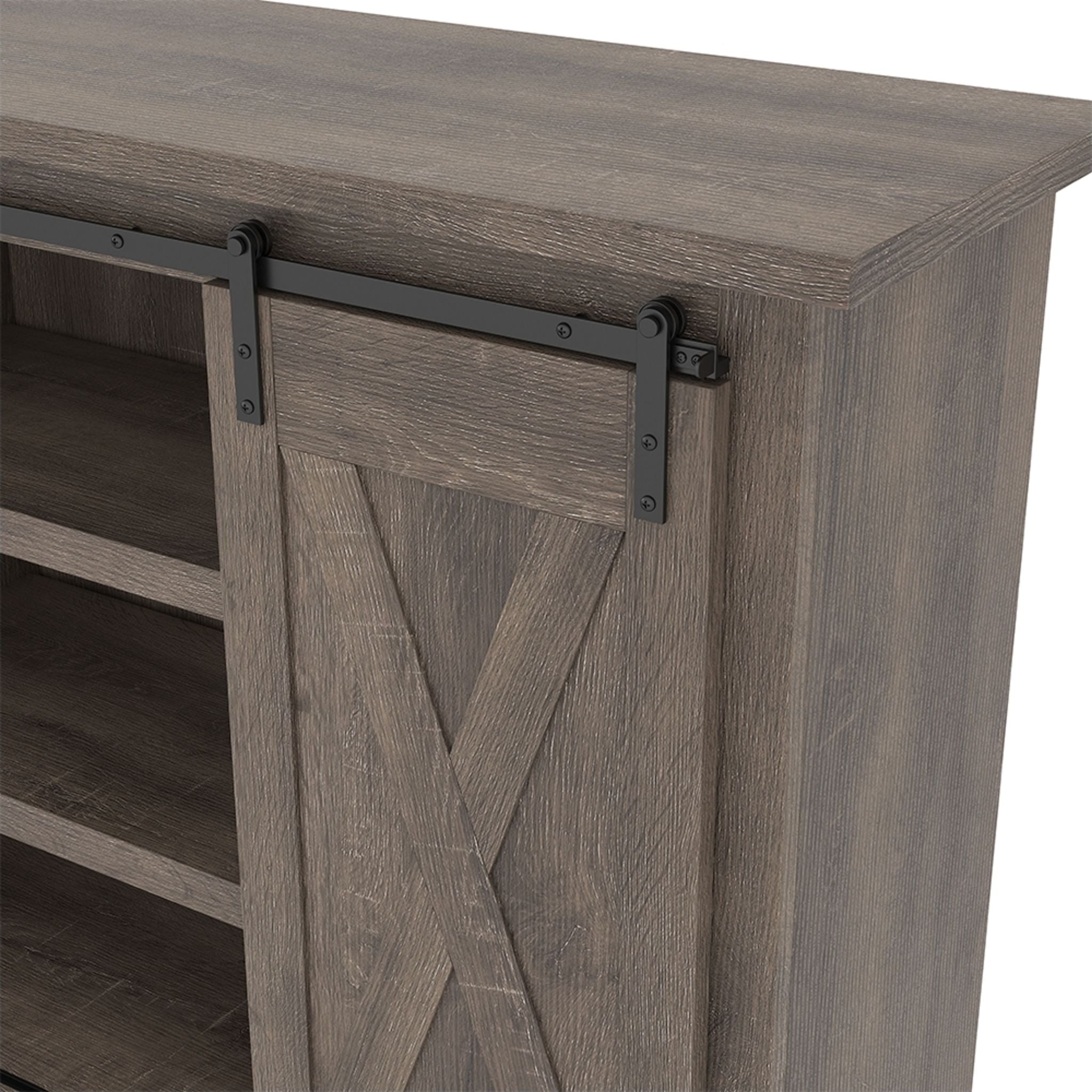 Arlenbry Modern TV Stand with Storage - 60 Inch Entertainment Center for Living Room, Gray - Perfect for Flat Screen TVs & Home Theater Setup
