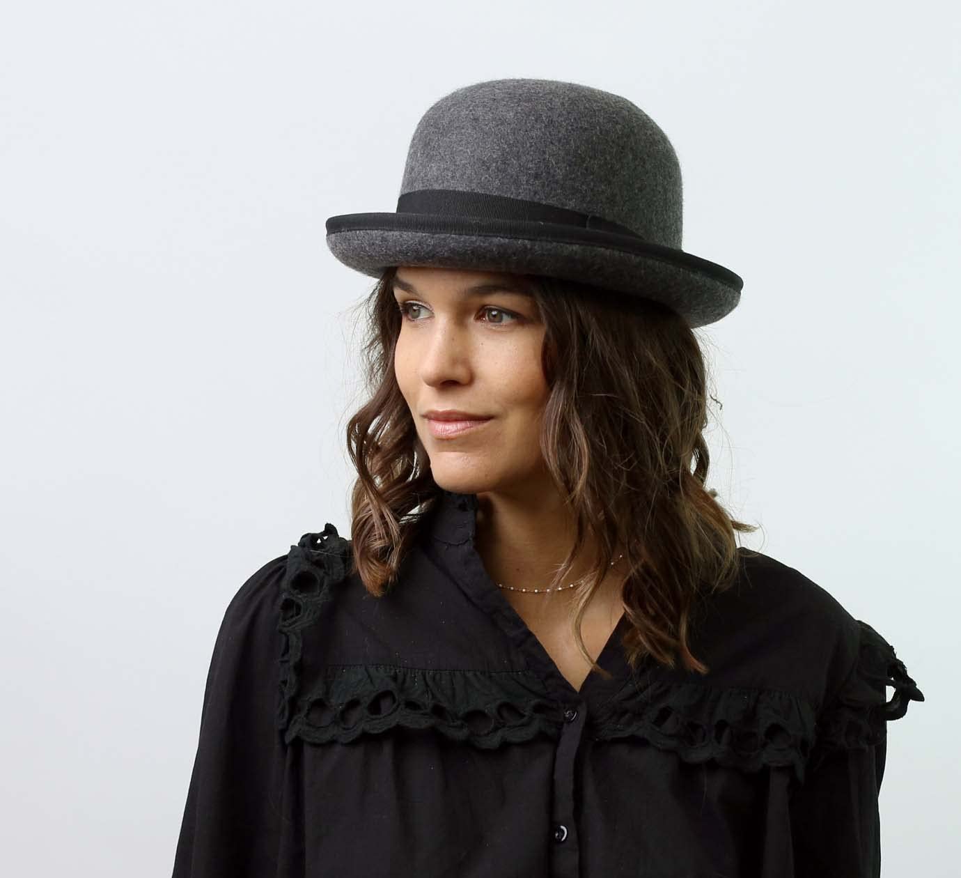 Devyn Wool Felt Bowler Hat - Classic Style for Outdoor Events