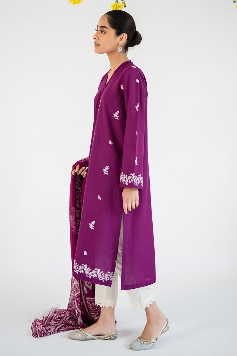 IMPERIAL 2PC Women's Ethnic Outfit Set (Kurta & Dupatta) - Traditional Indian Wear for Festivals, Weddings & Special Occasions