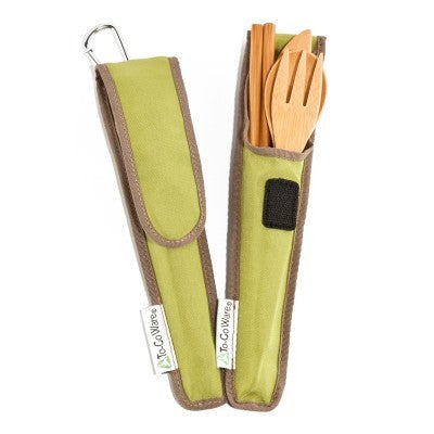 Eco-Friendly Reusable Bamboo Utensil Set - Portable Travel Cutlery Kit with Fork, Knife, Spoon & Chopsticks | Perfect for Camping, Picnics & On-the-Go Meals
