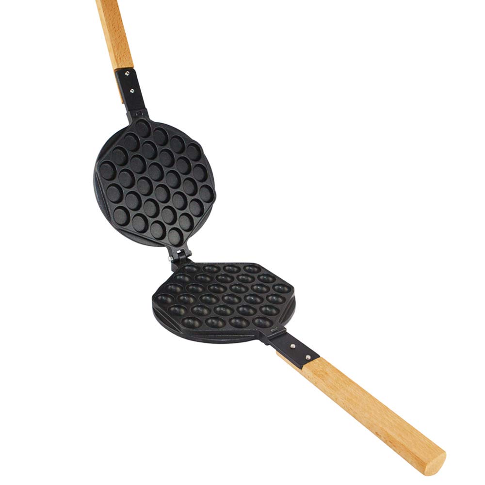 ALDKitchen Bubble Waffle Maker - 180° Rotating Nonstick Egg Waffle Maker with Removable Plates for Hong Kong Style Egg Puffs | Perfect for Home Breakfast, Party Snacks and Cafe Business