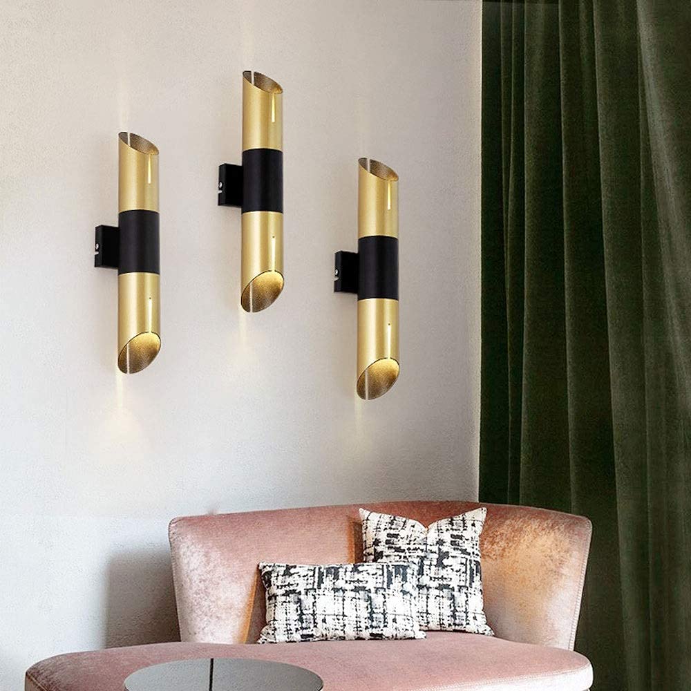 Modern Wall Lamp - Up Down Iron Art Sconce with Spotlight for Living Room, Bedroom, Hallway & Bathroom | Indoor Decorative Wall Lighting for Home & Office Spaces