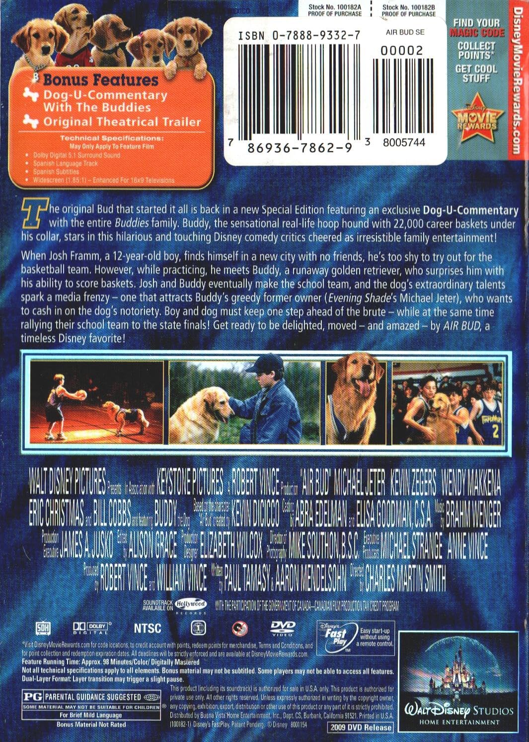 Air Bud (Special Edition) - Family Friendly Sports Movie for Kids & Dog Lovers - Perfect for Movie Nights & Birthday Gifts