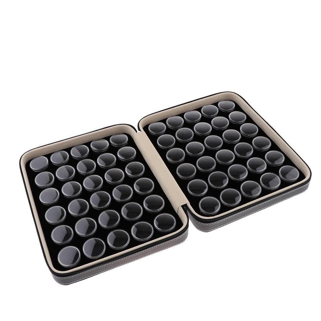 Premium Diamond Display Case & Jewelry Organizer - Black Gemstone Storage Box for Rings, Necklaces, Earrings - Perfect for Home, Shop & Travel Use