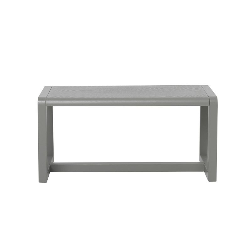 FERM LIVING Little Architect Kids Bench - Grey Wooden Toddler Chair for Playroom, Nursery & Kids Bedroom - Durable & Stylish Children's Furniture for Creative Play