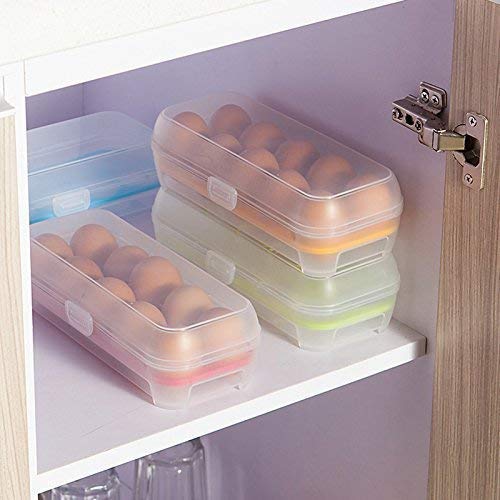 PRAGAT VIEW Refrigerator Egg Storage Box – Large Capacity Adjustable Egg Container with 10 Grids | Perfect for Kitchen, Fridge Organization & Fresh Egg Storage