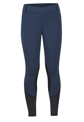 Kerrits Kids Sit Tight Wind Pro Knee Patch Tight - Breathable & Durable Riding Pants for Equestrian, Horseback Riding & Outdoor Activities