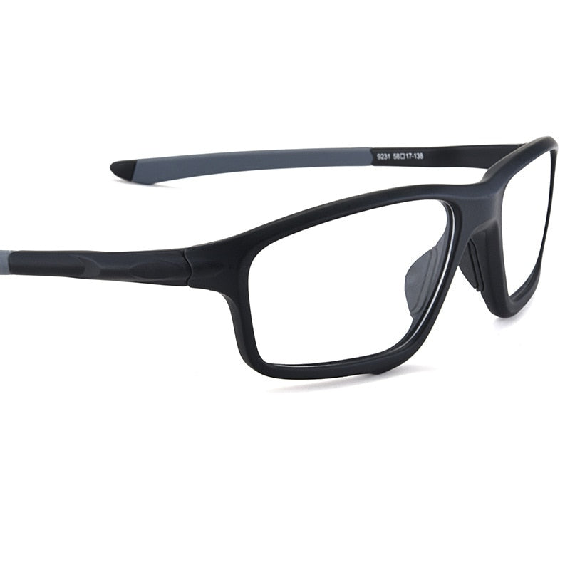 Bclear TR90 Sports Eyeglasses for Men - Lightweight & Durable Frame - Model Z9231 - Perfect for Running, Cycling & Outdoor Activities
