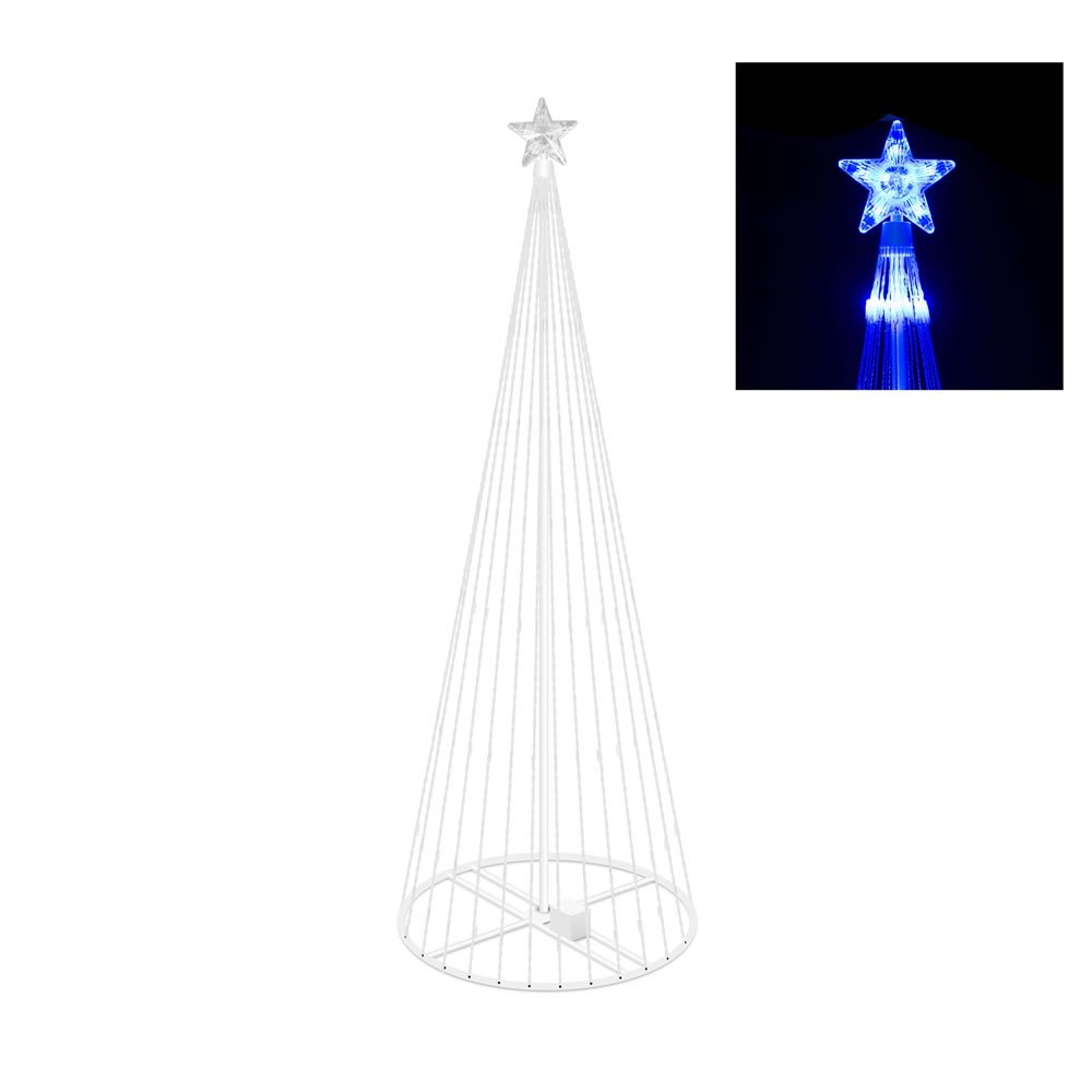 Vickerman 9-Foot Pre-Lit Christmas Tree with 344 Energy-Efficient Blue LED Lights - Perfect for Holiday Decorations, Home & Office Festive Displays