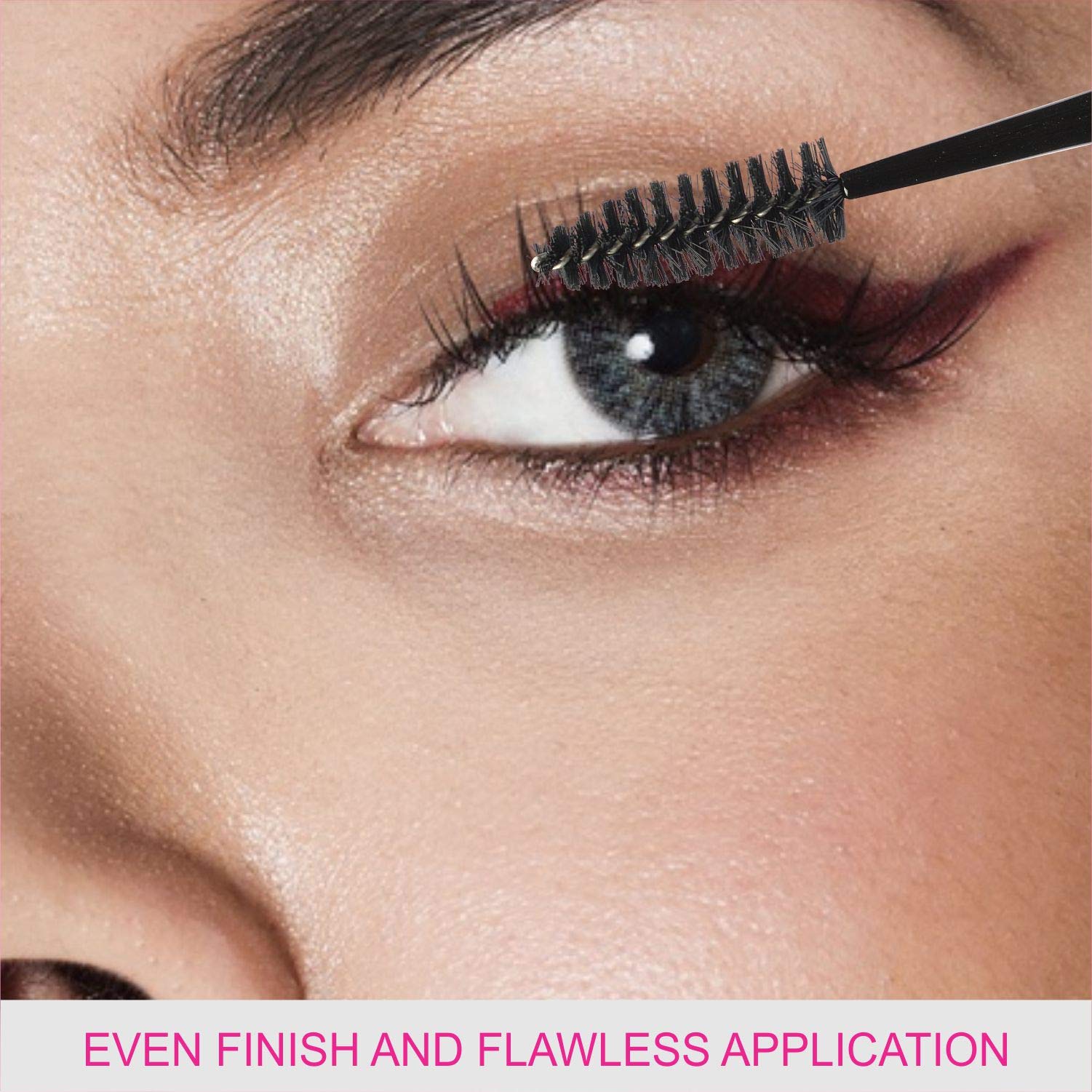 VEGA Mascara Brush - Waterproof & Smudge-Proof Brown Eyelash Brush for Natural Volume & Length - Perfect for Daily Makeup, Party & Special Occasions
