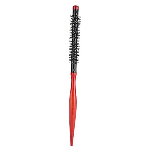 Wooden Hair Rollers Set with Pointed Tip Handle & Nylon Bristles - 5 Types of Hair Styling Rollers for Curly, Wavy & Voluminous Hairstyles - Perfect for Home Salon, Bridal Styling & Daily Hair Care (9-Piece Kit)