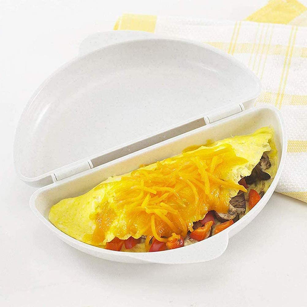 Calayu Microwave Omelette Maker - Non-Stick Silicone Egg Boiler & Fried Tray, BPA-Free, Dishwasher Safe - Perfect for Quick Breakfast, Meal Prep & Keto Diet