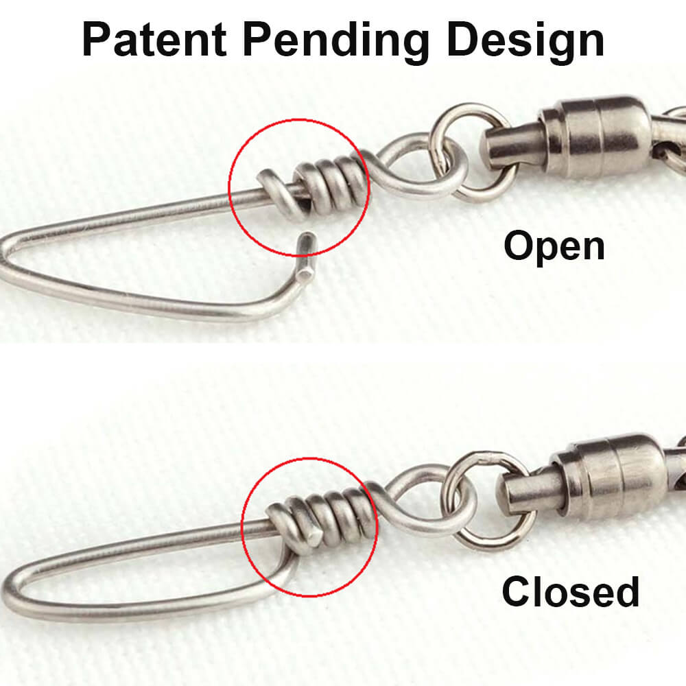 Seaqualizer Snap Swivels - High Strength Fishing Swivel with Quick Release for Saltwater & Freshwater - Perfect for Trolling, Bottom Fishing & Offshore Angling