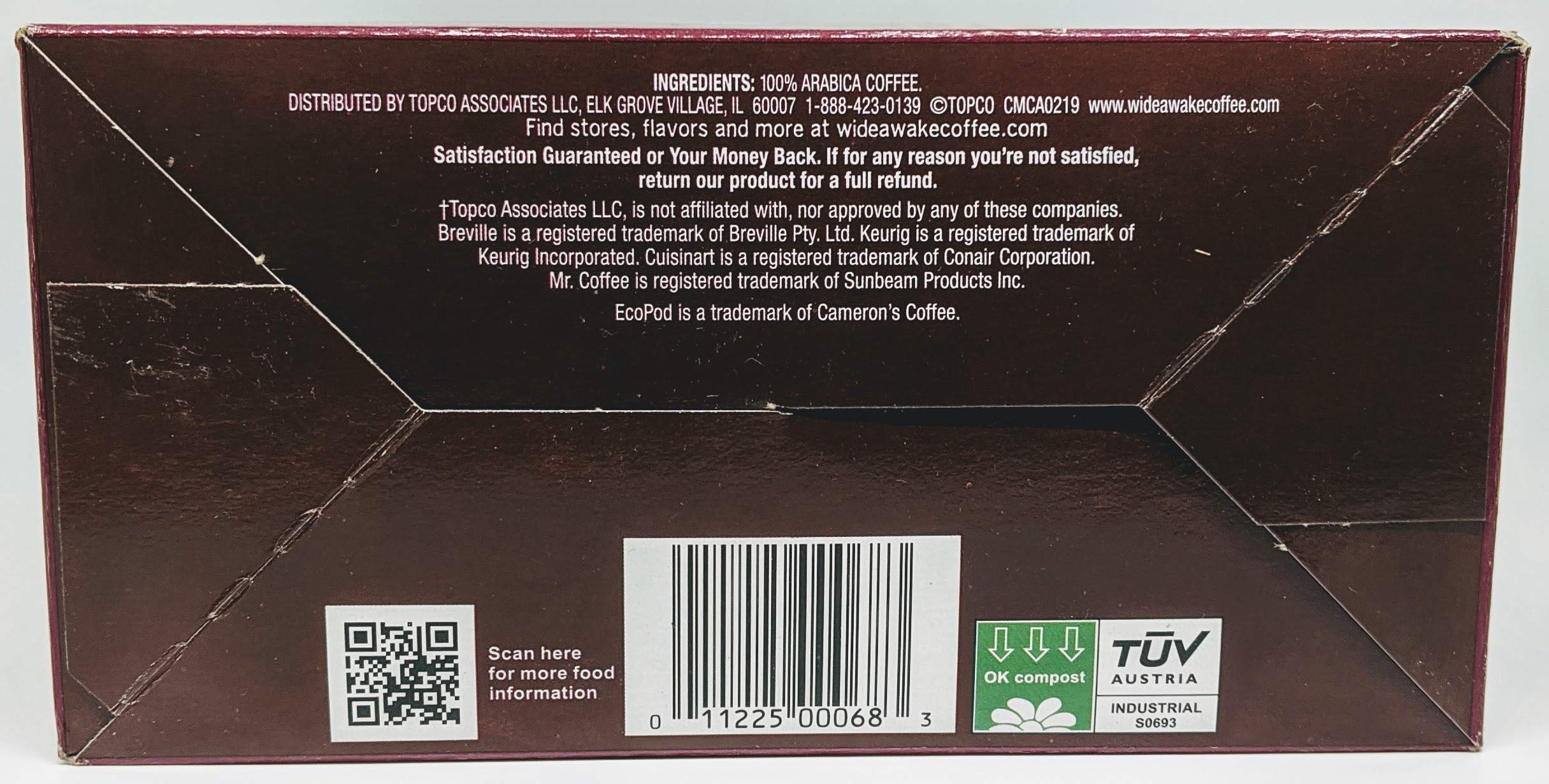 Wide Awake Coffee Single Serve Coffee Pods - 32 Count Breakfast Blend K-Cup Compatible Pods for Keurig Brewers | Perfect for Morning Coffee & Office Use