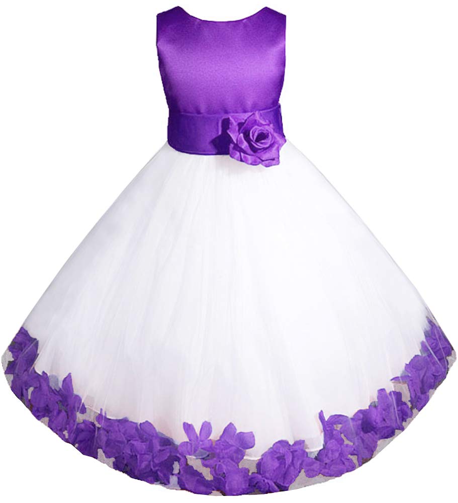 AMJ Dresses Inc Baby Girls Christening Dress - Elegant Flower Girl Dress for Birthday Party, Wedding & Special Occasions - Perfect for Baptism, First Communion & Formal Events