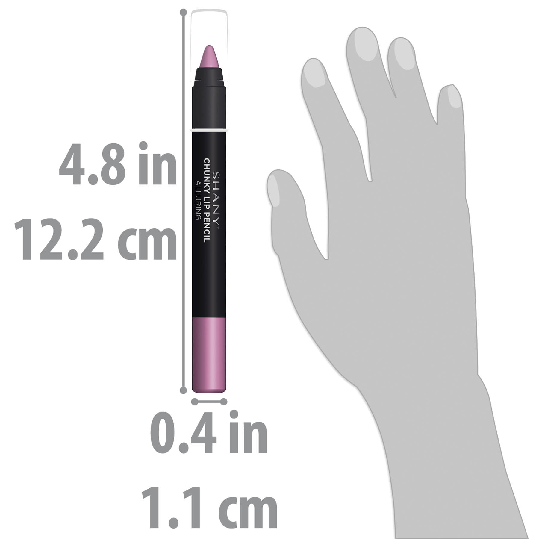 SHANY Chunky Lipstick Lip Pencil - Long Lasting Matte Lip Liner for Bold Lip Looks | Perfect for Everyday Wear, Parties & Special Occasions