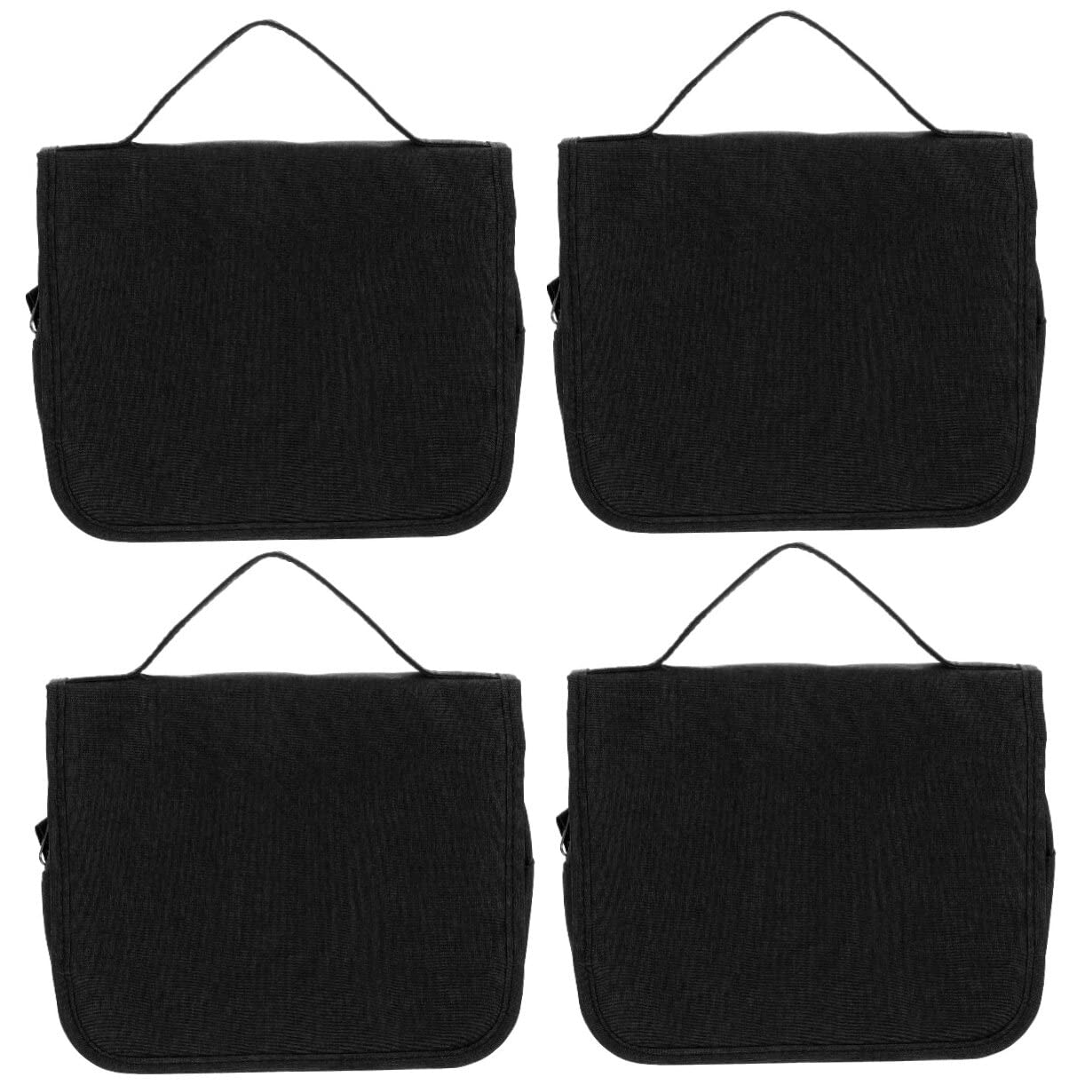 FRCOLOR 4-Piece Hanging Toiletry Bag Set - Large Travel Cosmetic Organizer with Zipper, Foldable Makeup Bag for Men & Women - Perfect for Business Trips, Vacations & Bathroom Storage