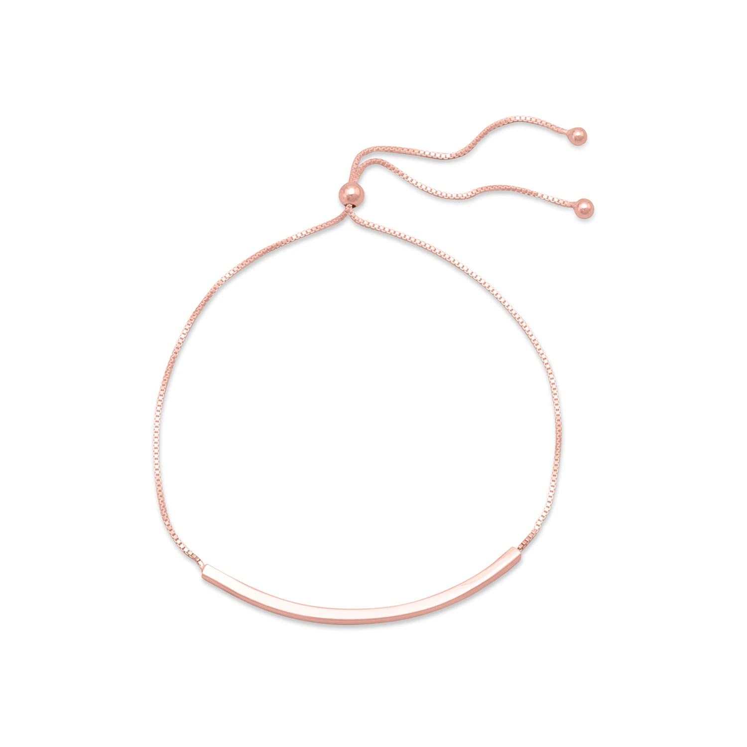 14K Rose Gold Plated Adjustable Bolo Bracelet for Women - Friendship Gift for Her, Perfect for Valentine's Day, Anniversary & Everyday Wear