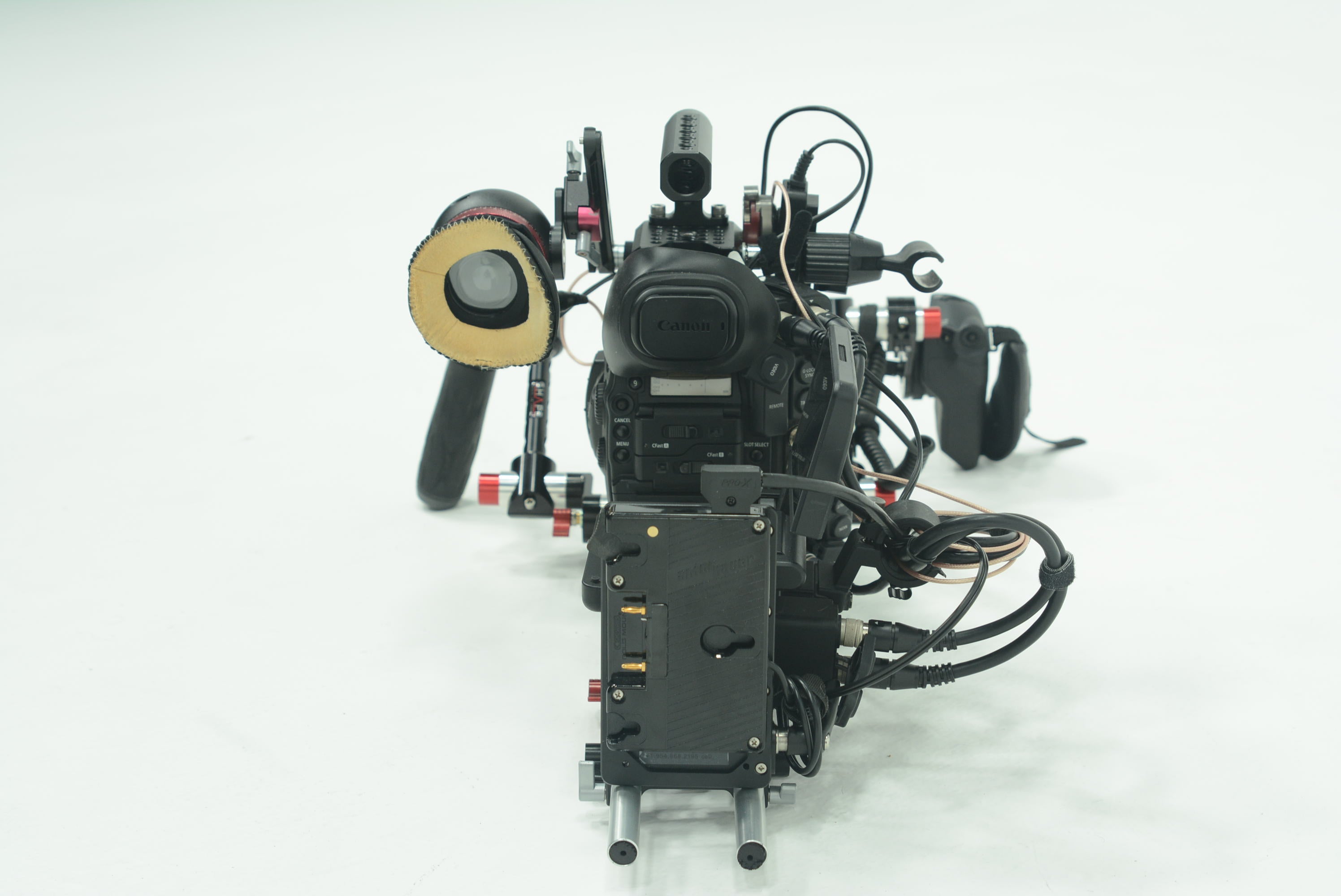 Canon EOS C300 Mark II Cinema Camera with Shoulder Rig Kit - Professional 4K Video Camera for Filmmaking, Documentary & Broadcast Production (Used)