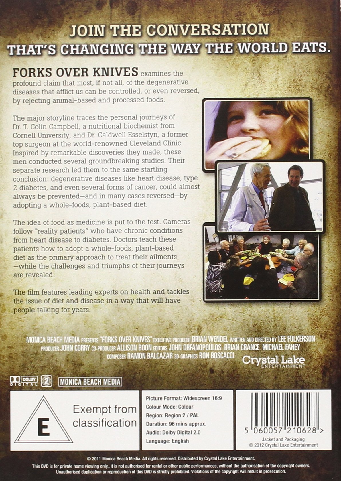 Forks Over Knives Documentary DVD - Plant-Based Diet & Health Film (UK Release) | Perfect for Vegan Lifestyle & Healthy Eating Inspiration
