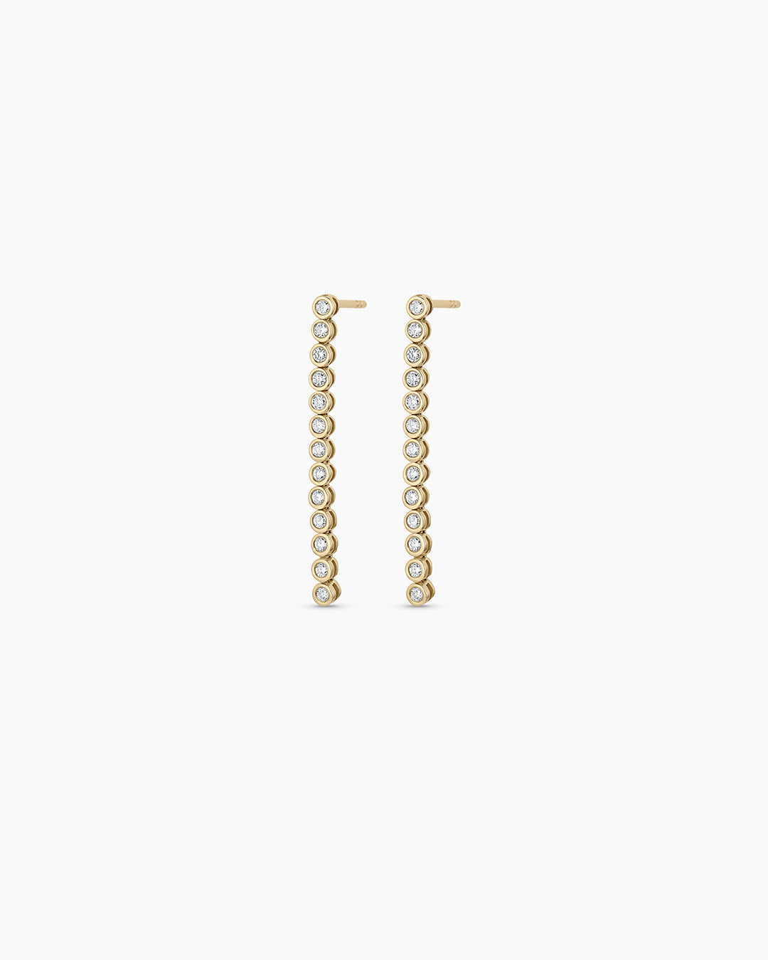 Lab Grown Diamond Tennis Drop Earrings - Classic Elegant Dangle Earrings for Women, Perfect for Weddings, Parties & Special Occasions