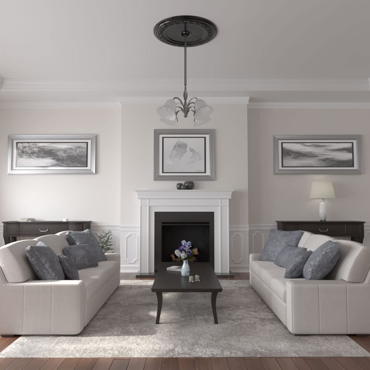 Ekena Millwork CM41CABPS Caputo Ceiling Medallion 41