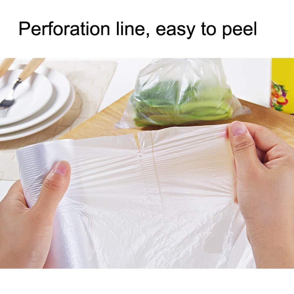 Eco-Friendly Plastic Produce Bags Roll 12x16 Inch - Clear Vegetable, Food, Bread & Grocery Storage Bags, 350 Count/Roll - Perfect for Farmers Markets, Supermarkets & Home Kitchen Organization
