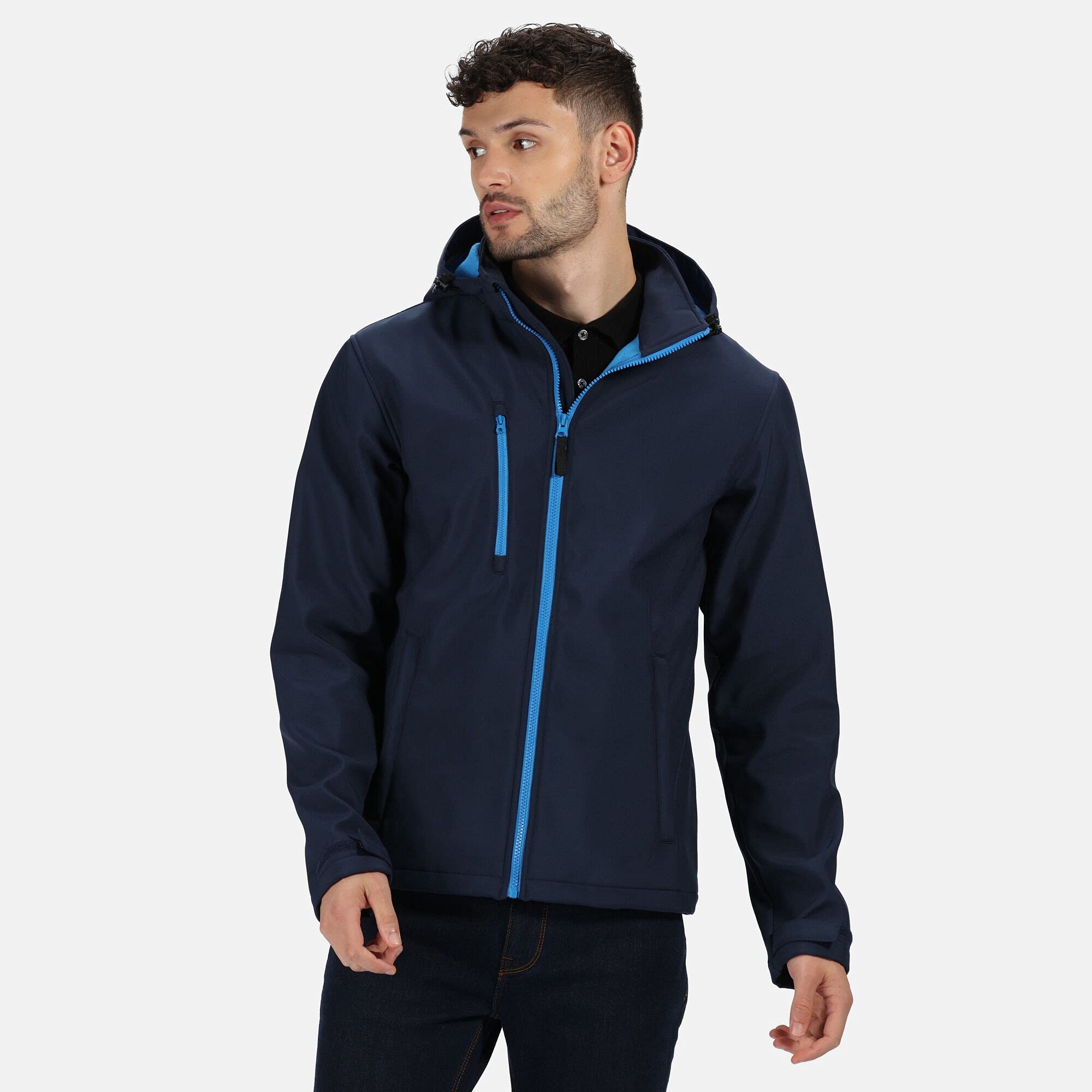 Regatta Men's Full Zip Waterproof Jacket - Lightweight Windproof Outdoor Hiking Coat for Camping & Travel