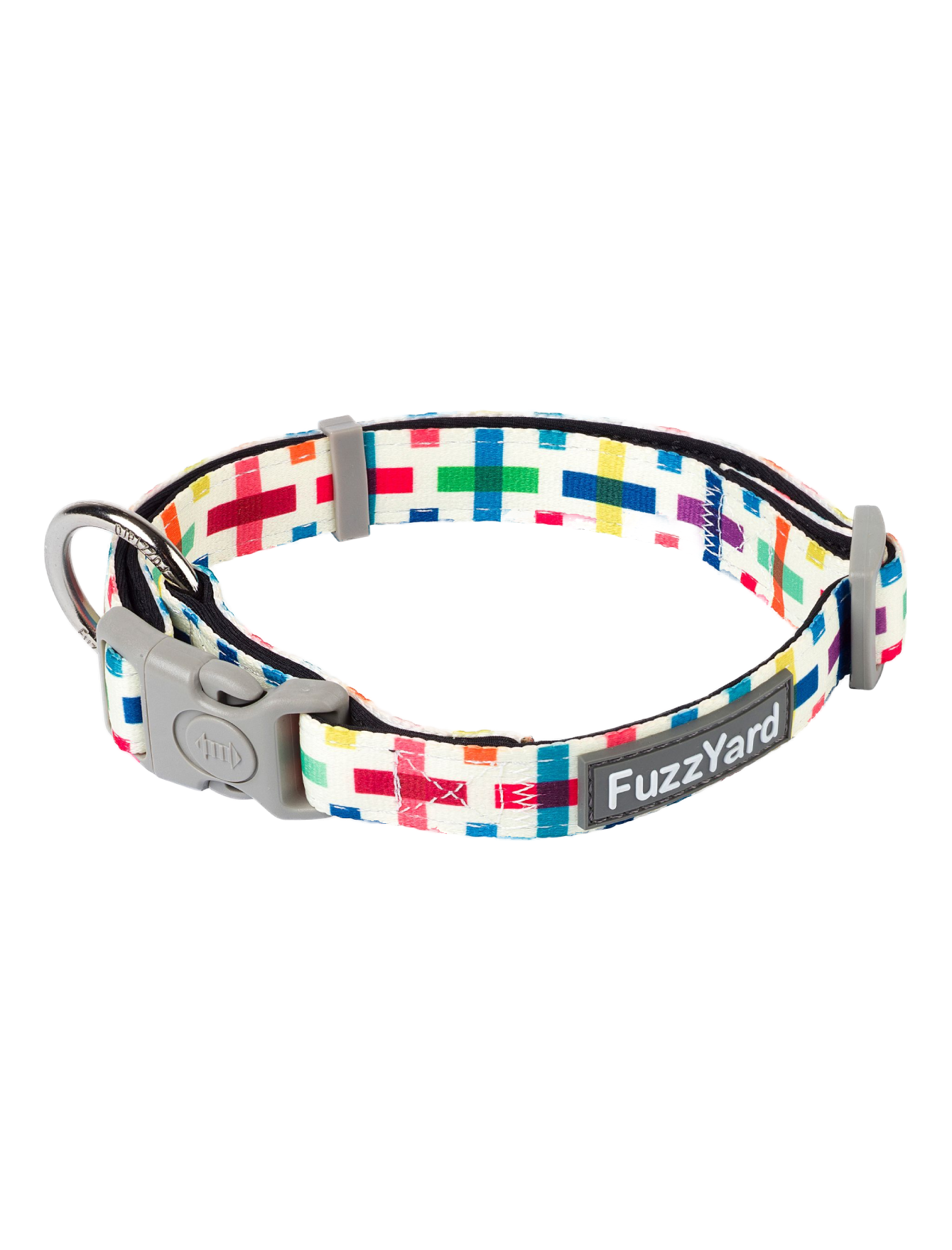 Fuzzyard Adjustable Pet Collar for Dogs & Cats - Soft & Comfortable Jenga Design in 3 Sizes (Small, Medium, Large) - Perfect for Daily Walks, Training & Fashion Accessories