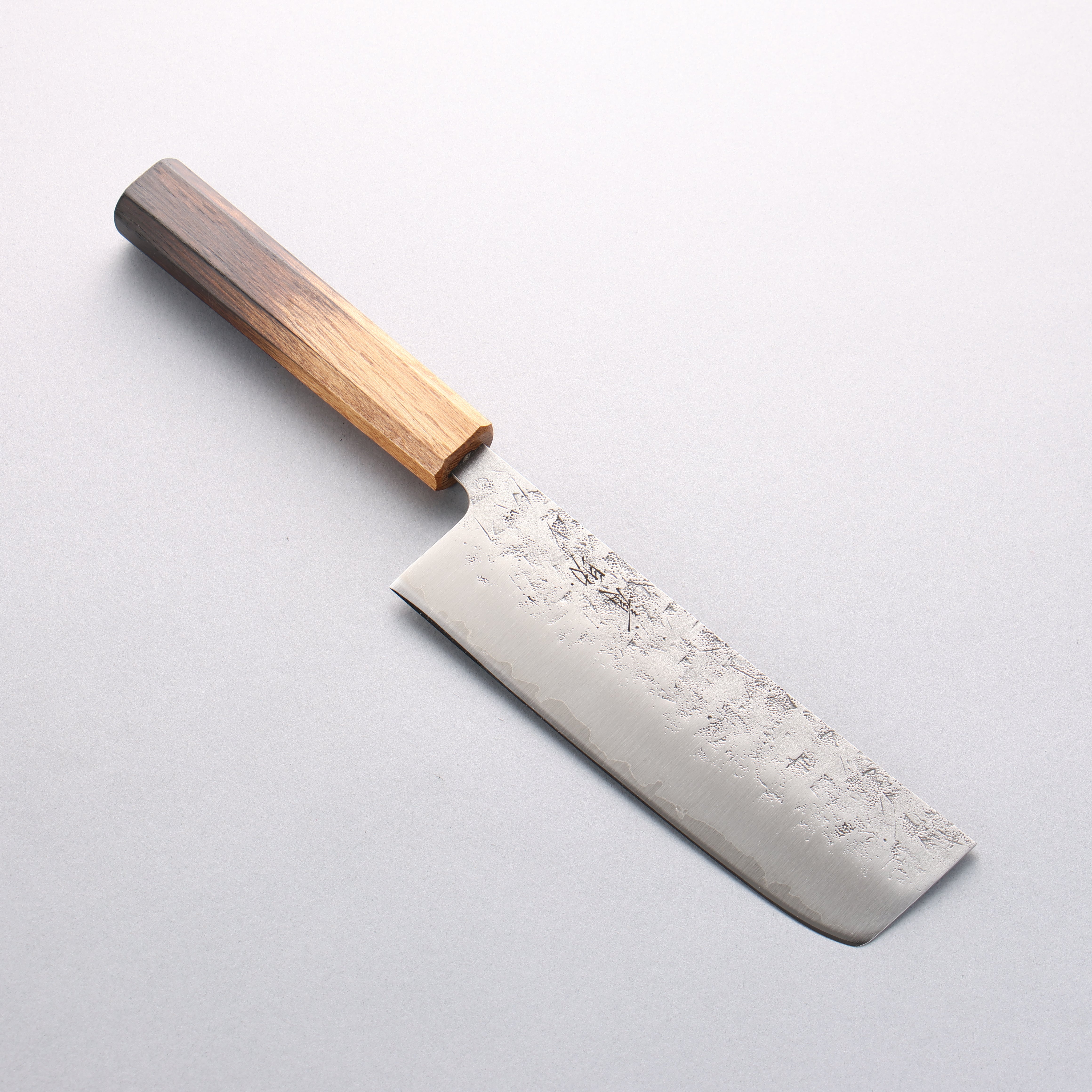 Premium Seisuke SLD Washiji Nakiri Japanese Chef Knife 165mm with Burnt Oak Handle - Perfect for Slicing, Dicing & Vegetable Prep in Professional & Home Kitchens