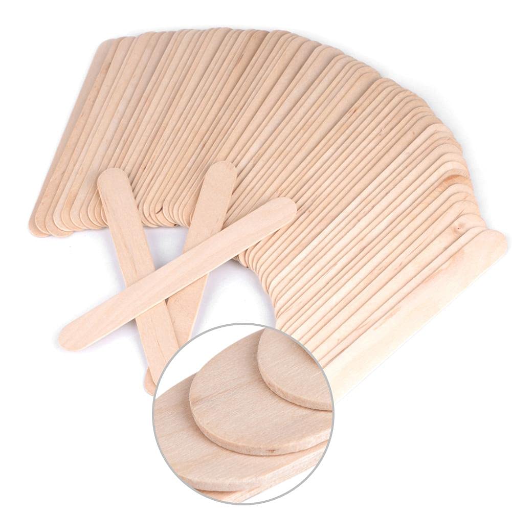 Wooden Face Pack Mixing Spatulas - 20-Piece Set for Facial Masks, Waxing & Beauty Applications | Durable Cosmetic Spatulas & Hair Removal Tools | Perfect for DIY Skincare, Salon Treatments & Home Spa Days