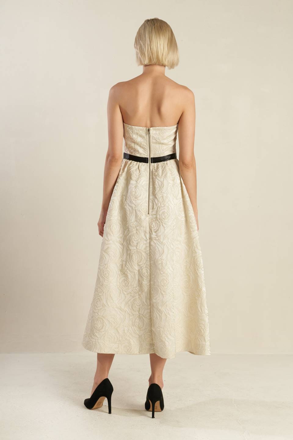 Stylish Woven Midi Dress for Women - Perfect for Casual Outings, Office Wear & Summer Parties