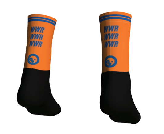 AERO 2.0 Performance Running Socks - Breathable Cushioned Athletic Socks for Men & Women - Orange - Ideal for Running, Hiking & Workouts