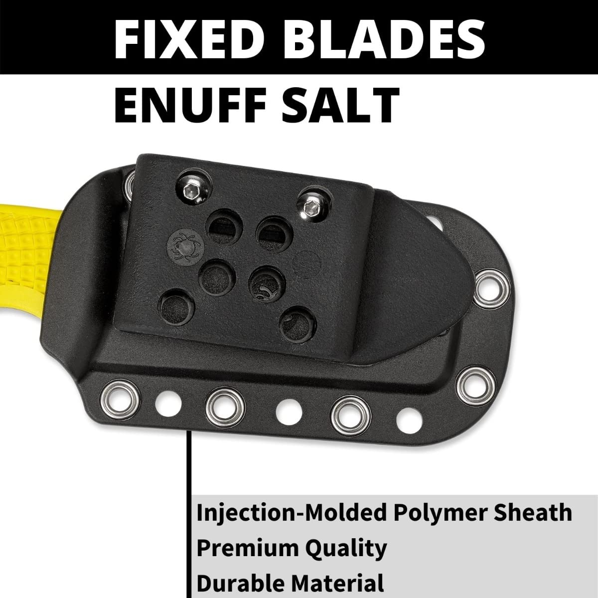 Spyderco Enuff Salt Fixed Blade Utility Knife - 2.75