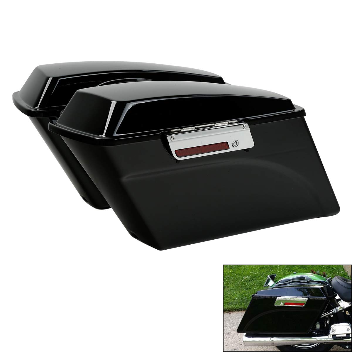 Premium TCMT Hard Saddlebags with Carpet Liners for Harley Davidson Touring Models (Road Glide, Road King, Street Glide, Electra Glide Ultra Classic) 1994-2013 | Durable Motorcycle Luggage for Long Rides & Road Trips
