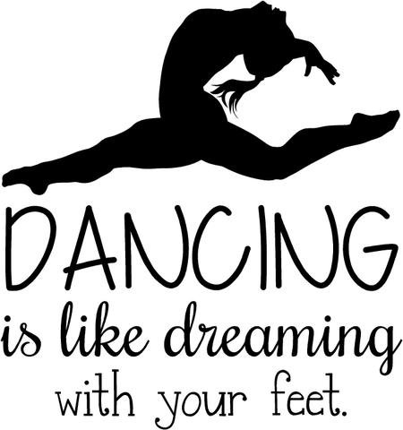 Dancing Wall Decals for Girls Room Decor - 20