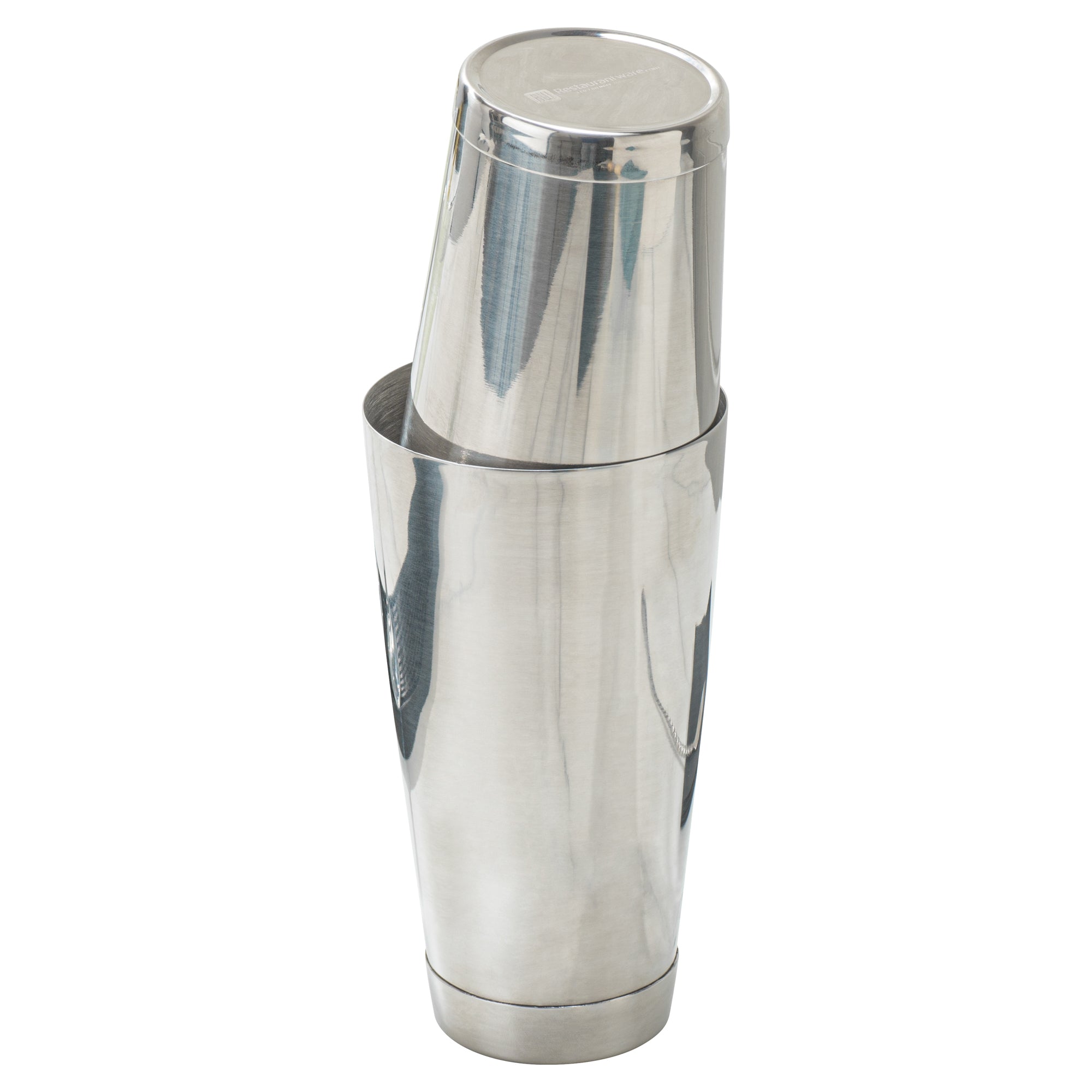 Premium 16 oz Stainless Steel Cocktail Shaker - Weighted Bar Mixing Tin with Mirrored Finish (3.25