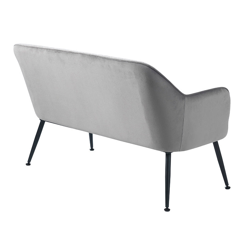 BERRIE 2 Seater Sofa - Modern Grey Fabric Loveseat for Living Room, Apartment & Small Spaces - Comfortable Couch for Relaxing & Entertaining Guests