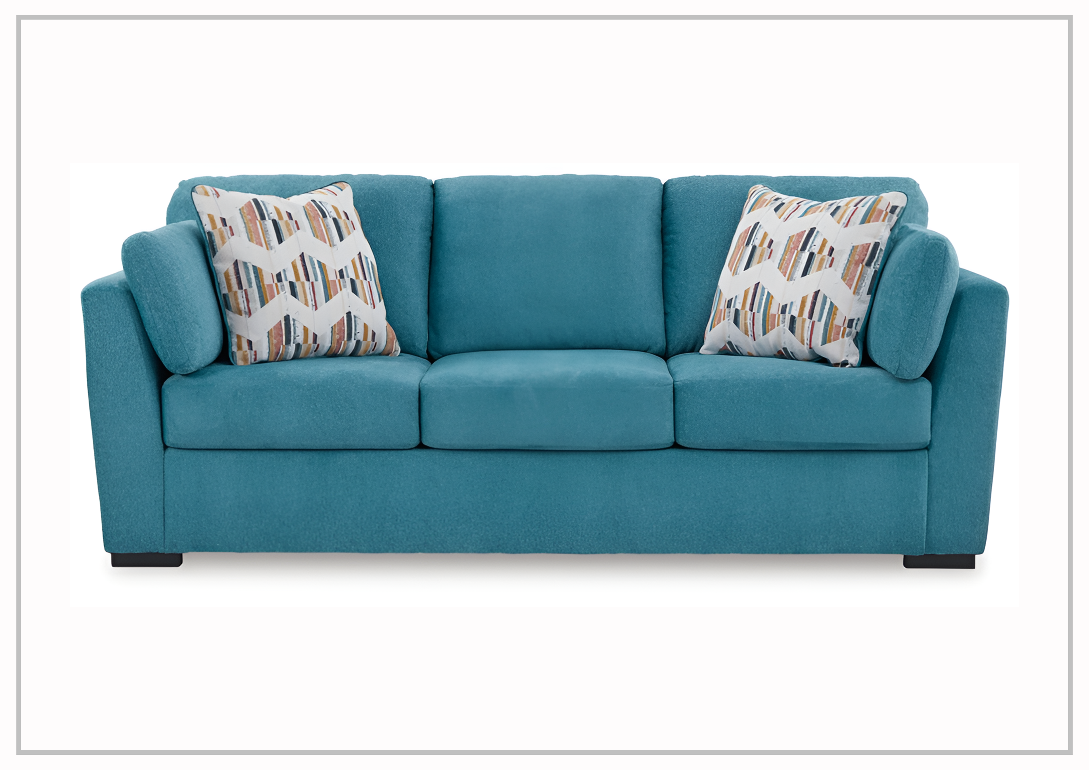 Gio Italia Valeria 3-Seater Fabric Queen Sleeper Sofa Bed - Convertible Comfortable Sectional Couch for Small Spaces, Living Room, Guest Room & Apartment