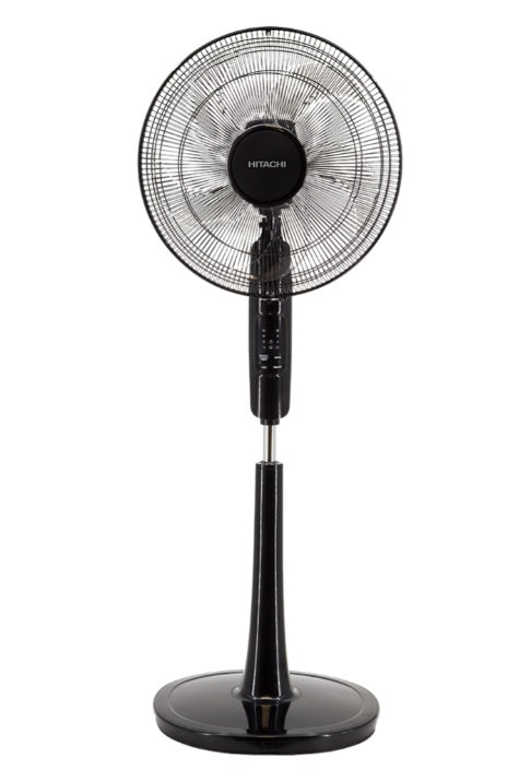 Hitachi LF A6RGBN 16-Inch AC Motor Stand Fan - Powerful Cooling for Home, Office & Outdoor Use - Quiet & Energy Efficient