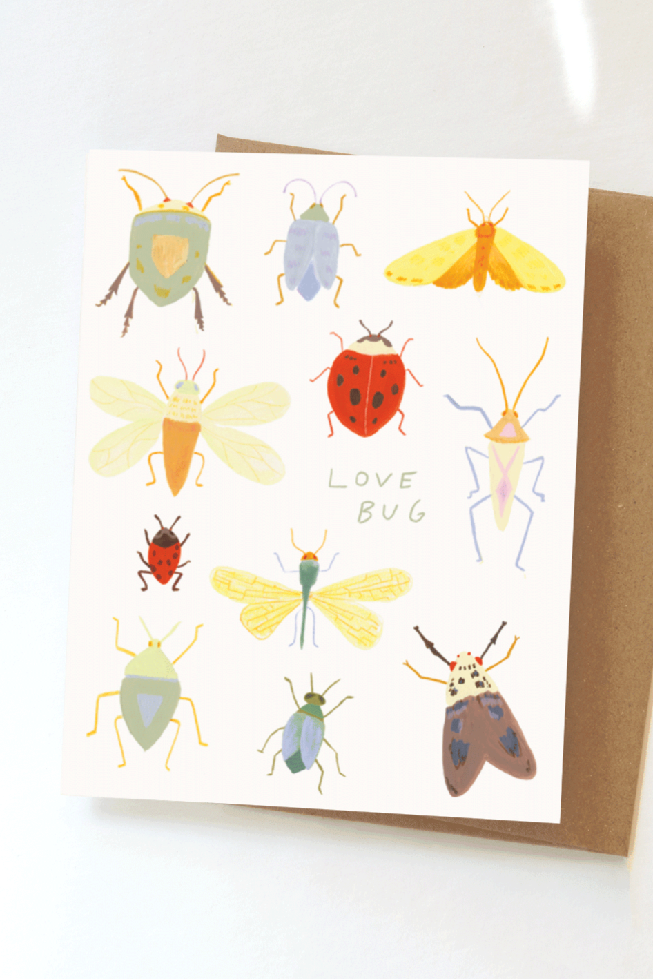 Love Bug Greeting Card - Cute & Heartfelt Valentine's Day Card for Couples, Best Friends & Family - Perfect for Anniversaries, Birthdays & Romantic Occasions