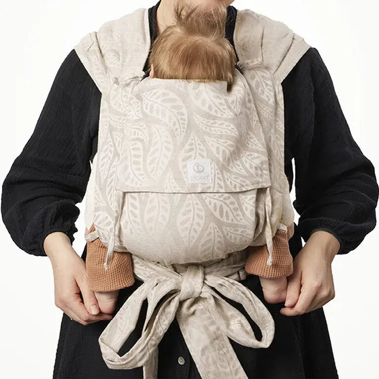 Limas Baby Carrier - Floral Beige Print Ergonomic Infant Carrier for Newborn to Toddler | Hands-Free Baby Wearing for Hiking, Shopping & Parenting