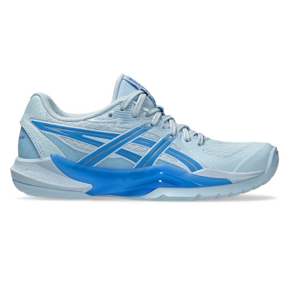 ASICS Powerbreak FF Women's Indoor Volleyball Shoes - Light Blue/Blue Coast - Non-Marking Sole for Gym, Court & Training - Perfect for Volleyball, Badminton & Indoor Sports
