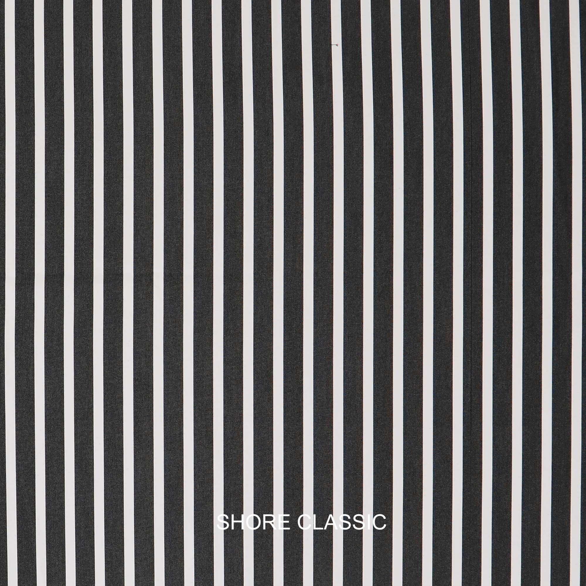 Sorra Home x Sunbrella Square Throw Pillows (Set of 2) - Black & White Striped Outdoor/Indoor Decorative Cushions for Sofa, Bed, Patio & Porch