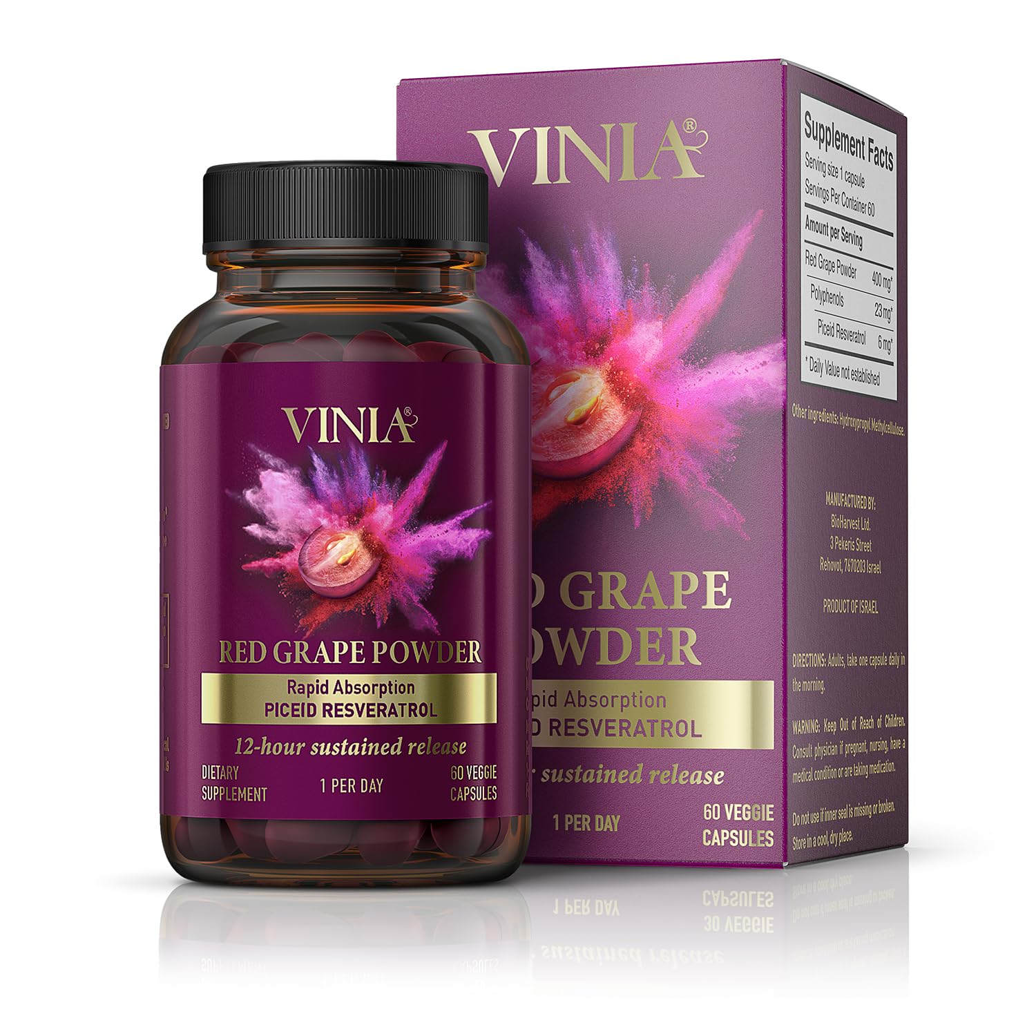 VINIA Blood Flow Supplement Super Bundle - 90 Day Supply for Optimal Circulation & Heart Health | Clinically Proven Results | Supports Energy & Endurance for Active Lifestyles