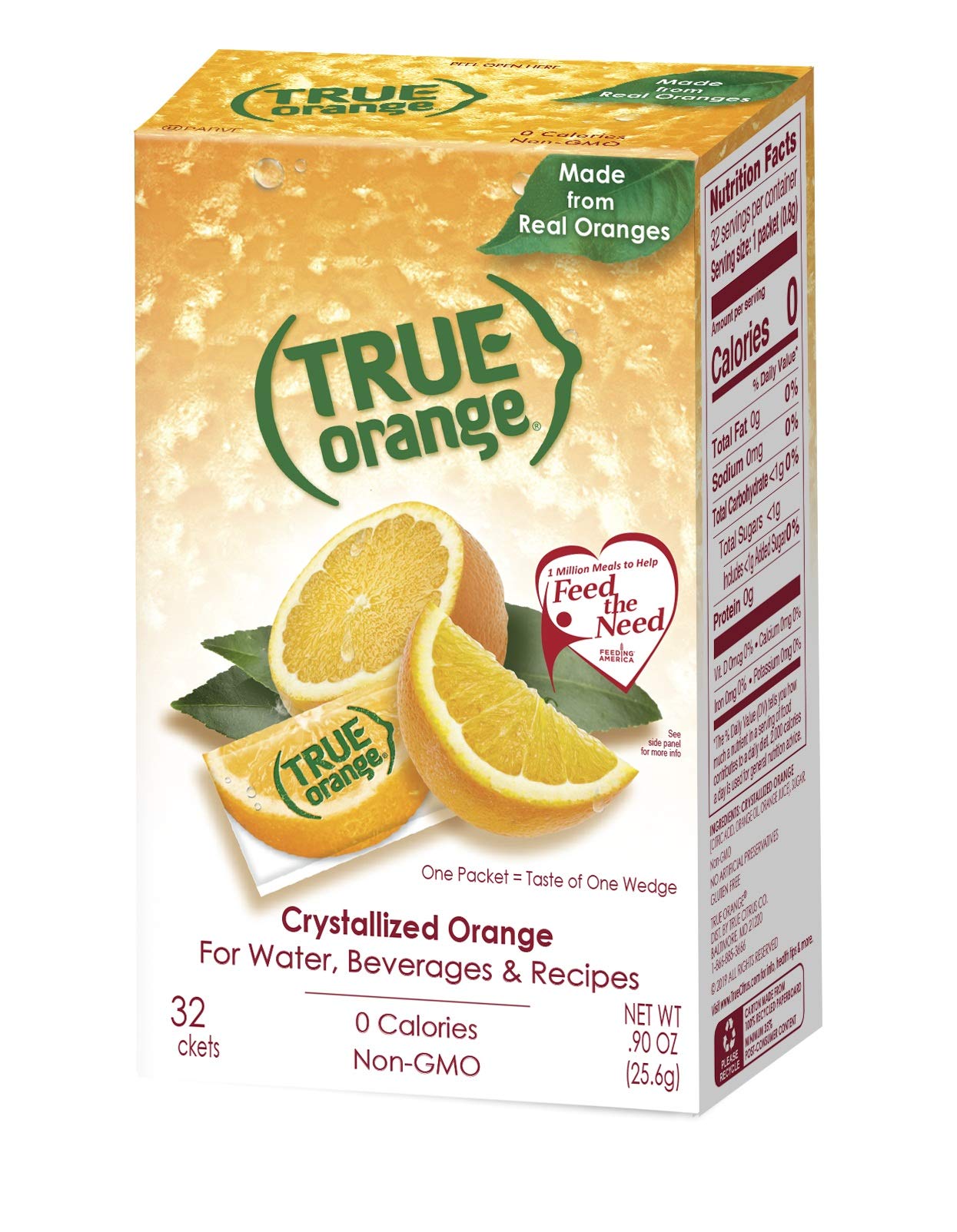 True Lemon, Lime, Orange & Grapefruit 32ct Sampler Pack - 4 Pack of Natural Citrus Drink Mixes | Perfect for Hydration, Cocktails & Healthy Lifestyle