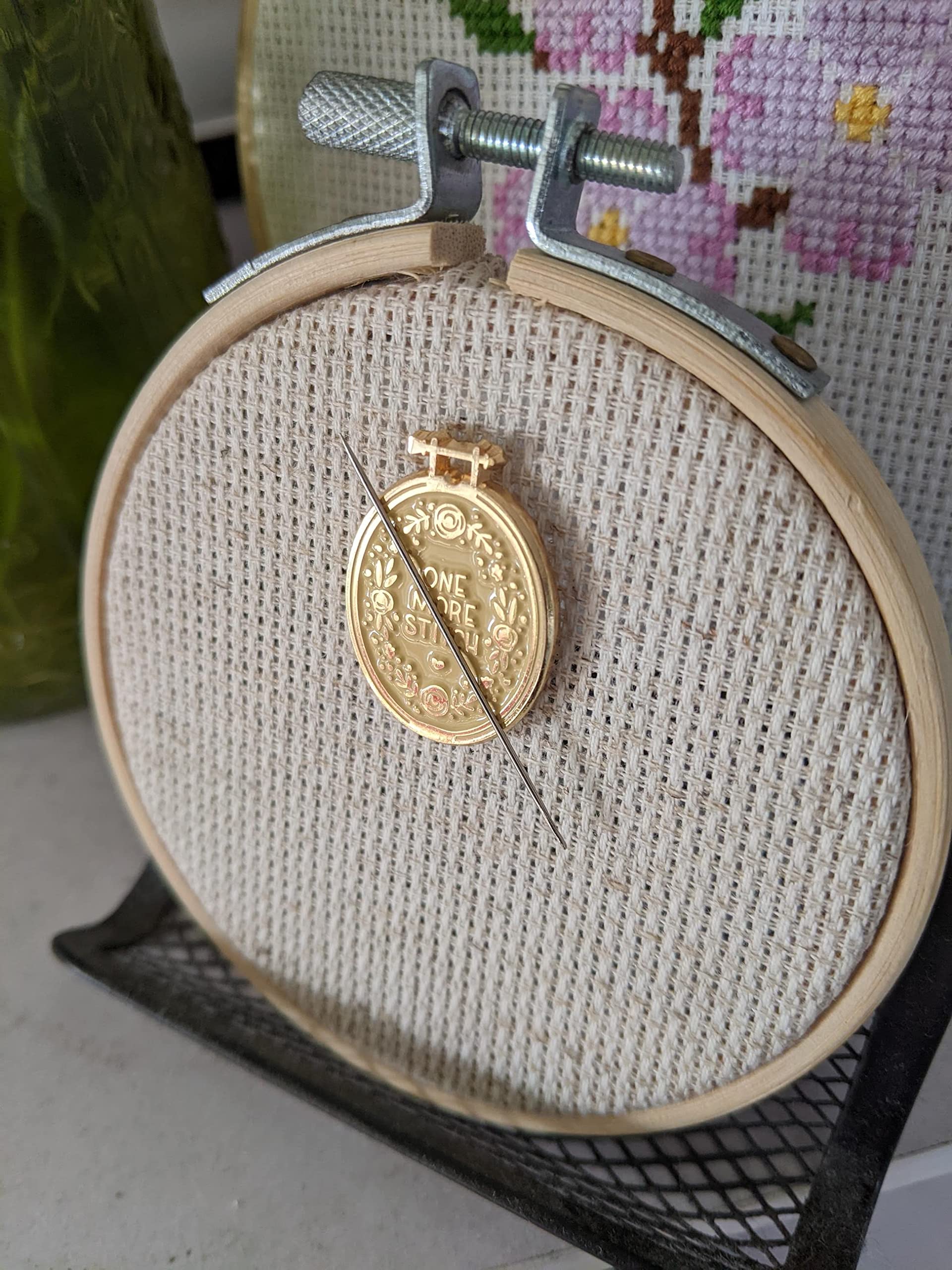 One More Stitch Magnetic Needle Minder for Embroidery - Secure Your Needles While Crafting, Sewing & Quilting