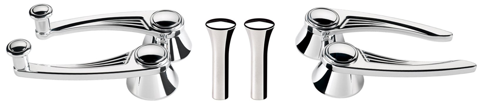 Polished Billet Specialties Ball Milled Door Handles & Window Cranks - 3/8
